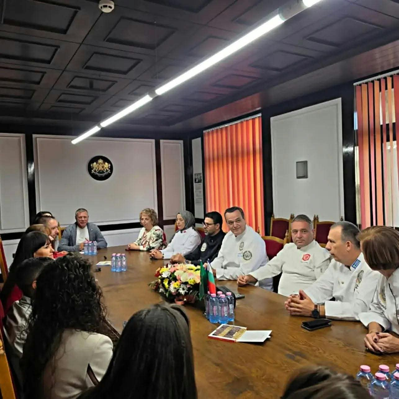 Tastynation Global chefs at the official meeting with the Municipality of Gorna Oryahovitsa