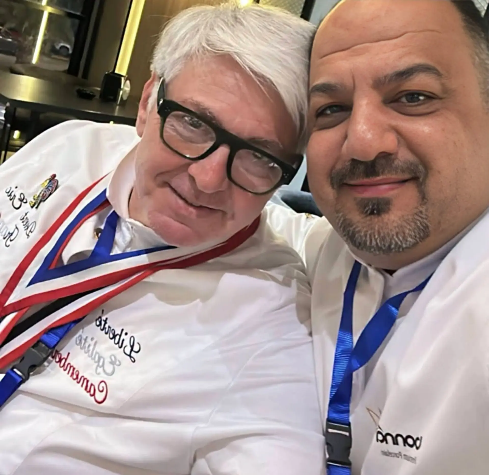 Chef Eric Devert with a fellow chef at the Iraq International Culinary Festival 2026