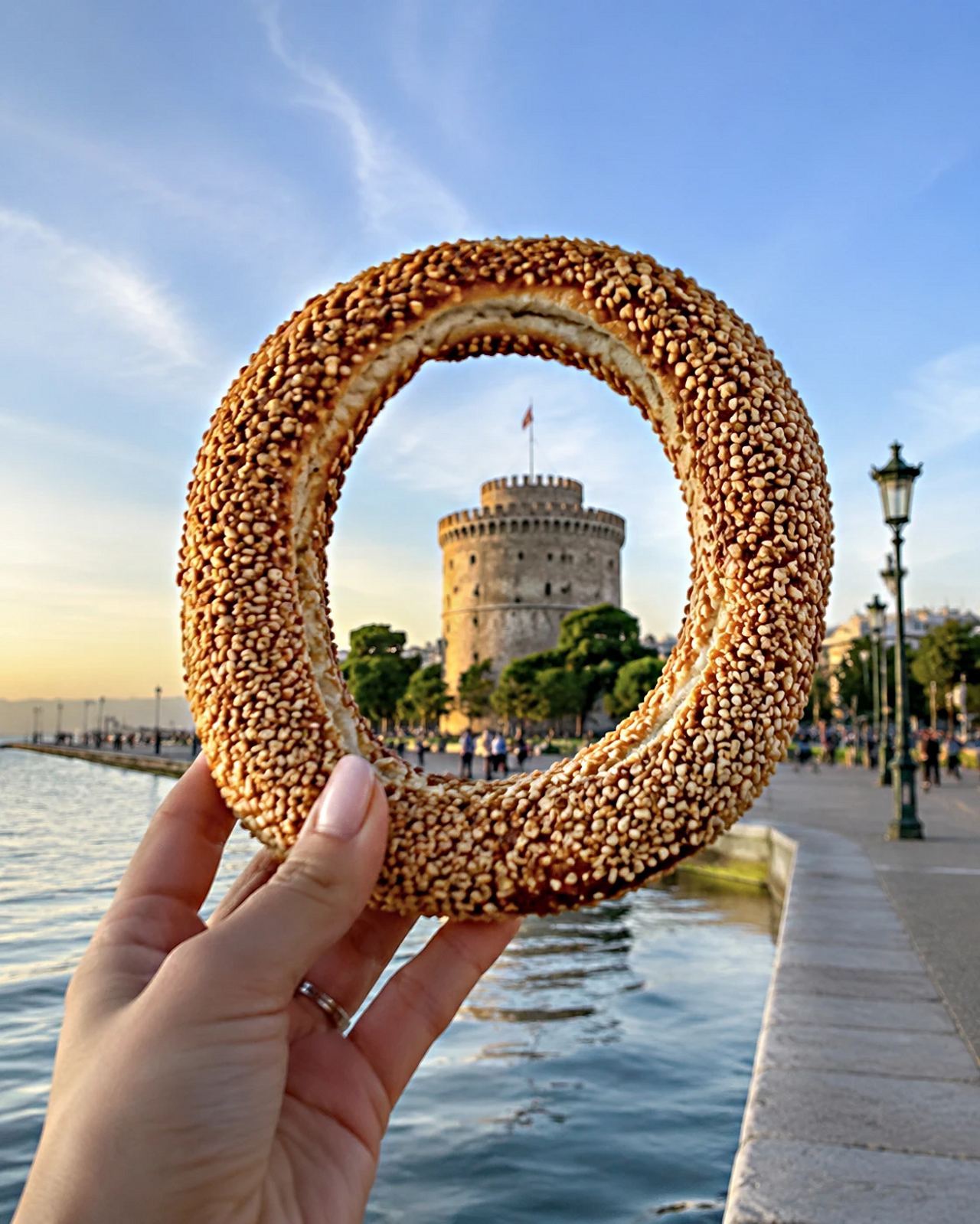 Thessaloniki Koulouri with Tahini