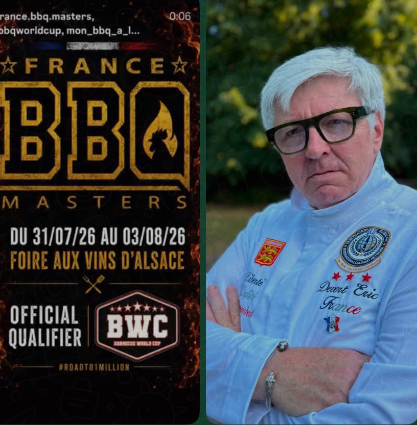 Chef Éric Devert at the French BBQ Masters Championship 2026, official qualifier for the Barbecue World Cup