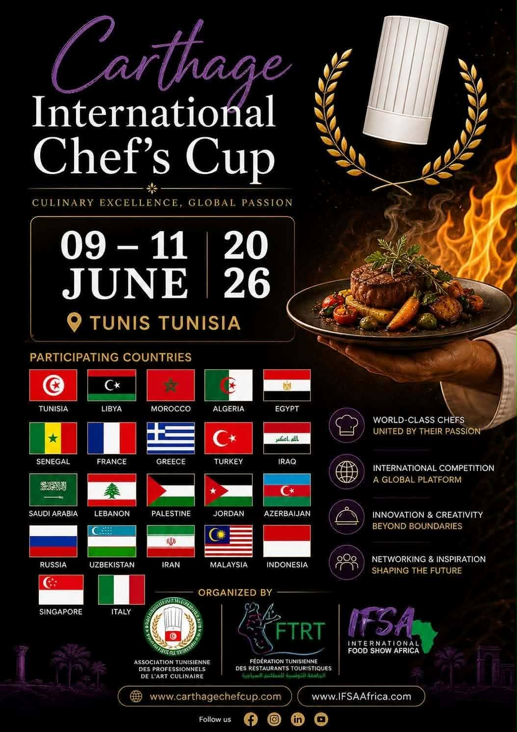 Carthage International Chef's Cup — Greece on the Podium