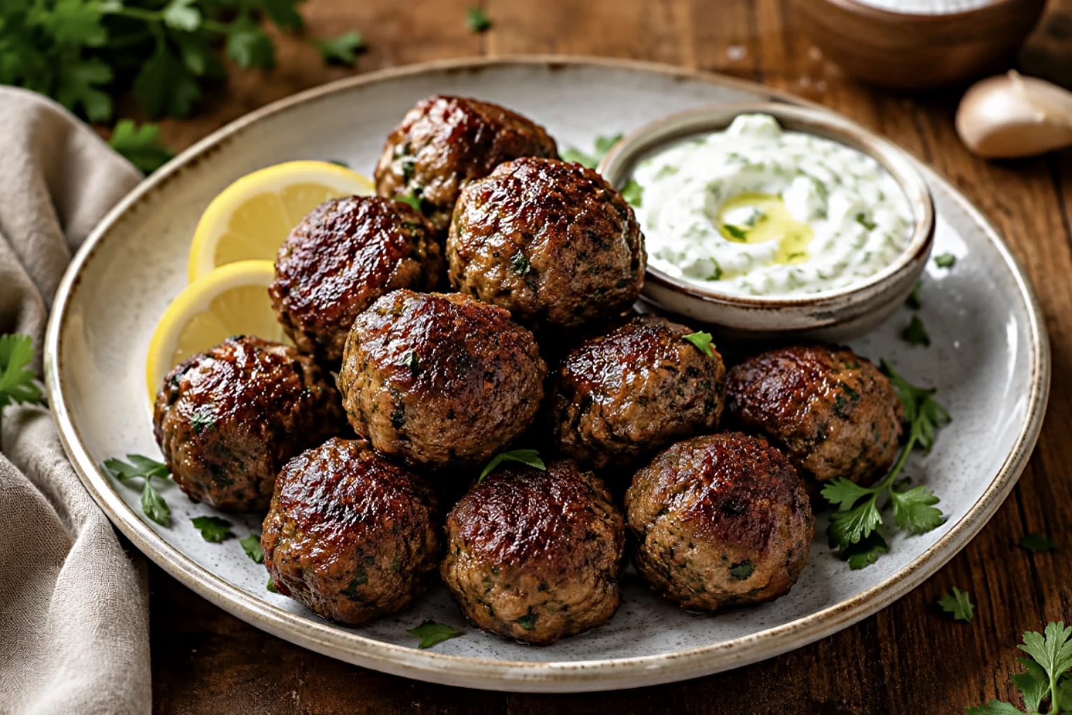 Ouzo Meatballs