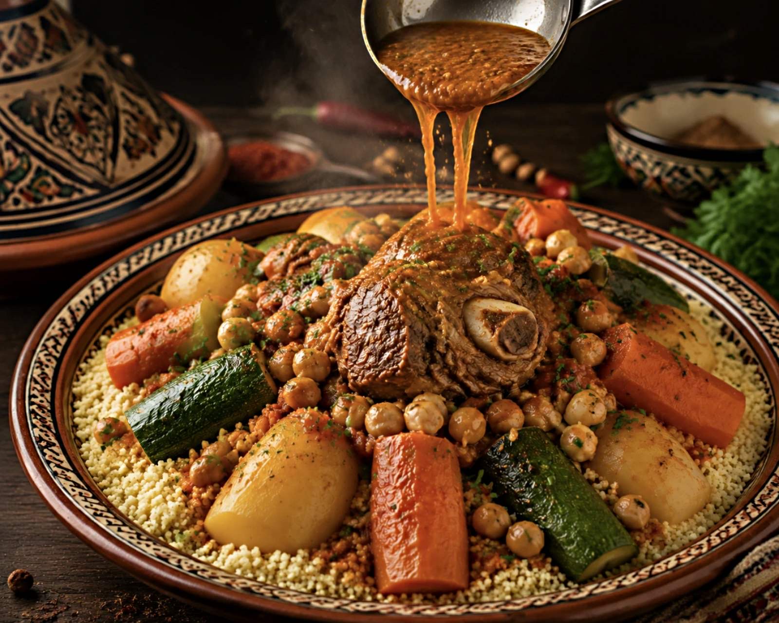 Tunisian Lamb Couscous