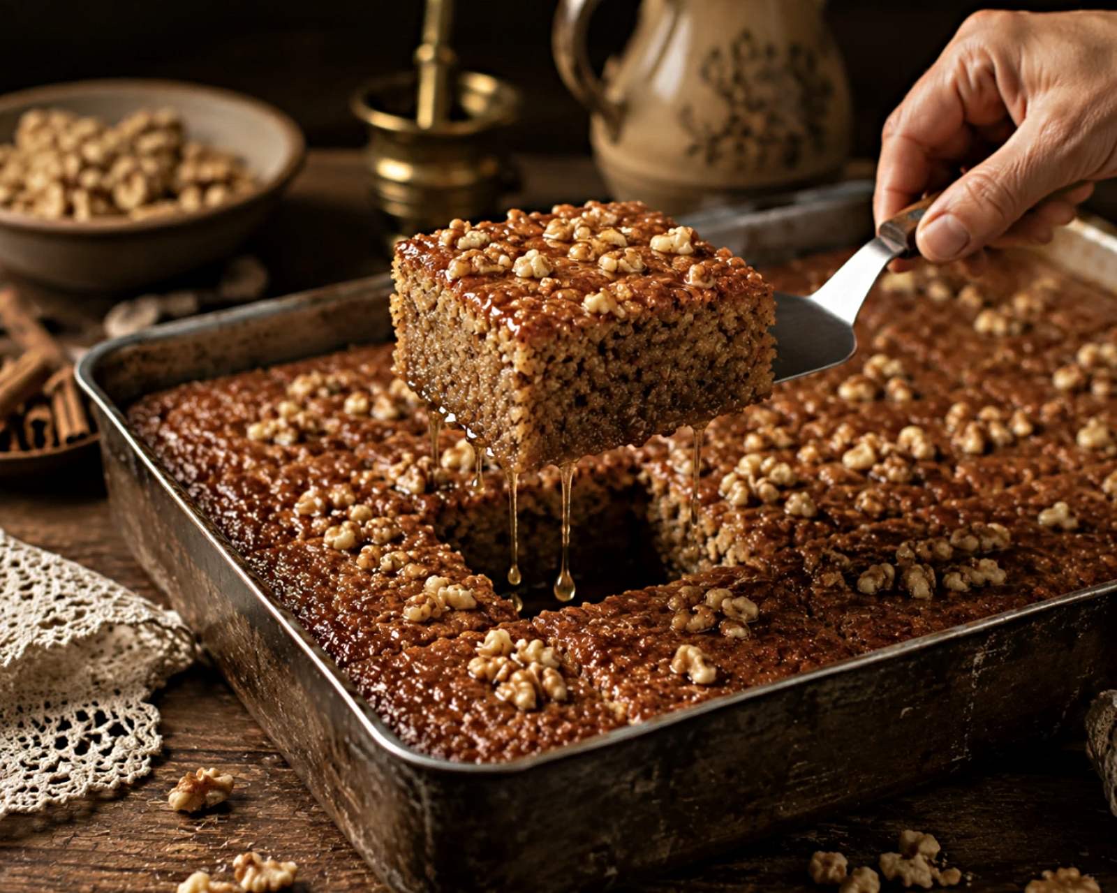 Walnut Cake (Karidopita)