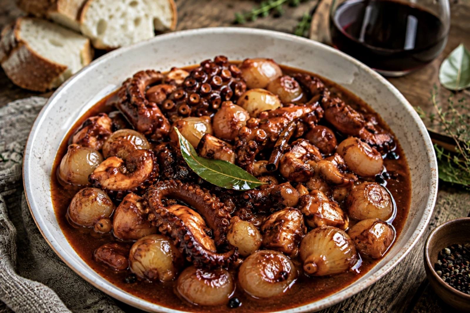 Greek Octopus Stifado